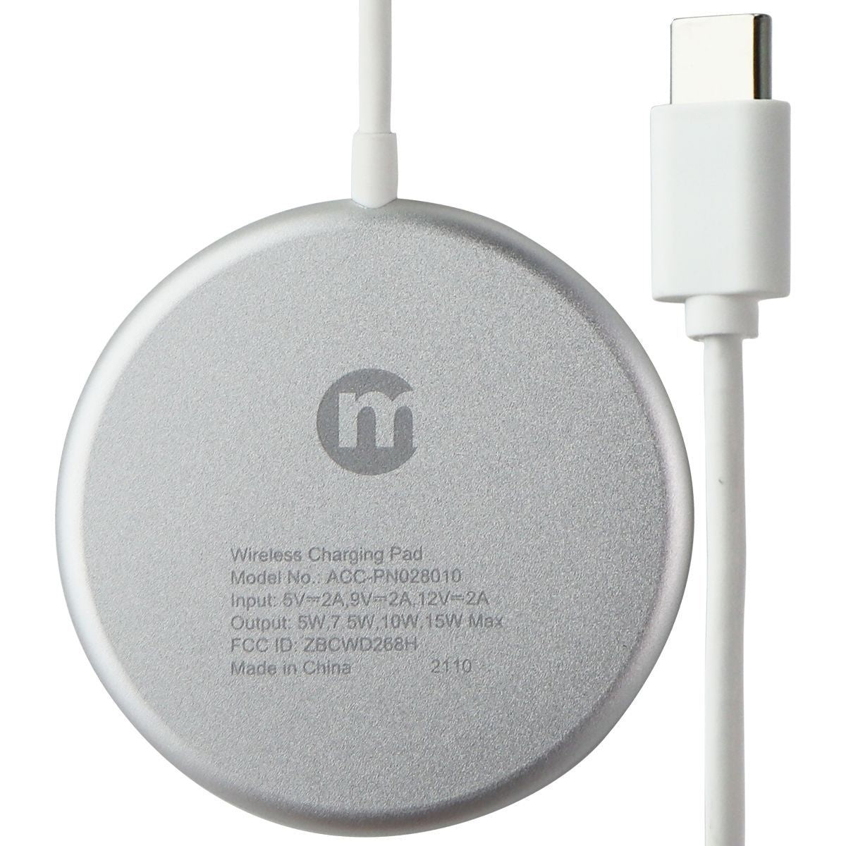 mWorks! mPower! (15W) Magnet Wireless Charger for Smartphones - White Cell Phone - Chargers & Cradles mWorks! - Simple Cell Bulk Wholesale Pricing - USA Seller
