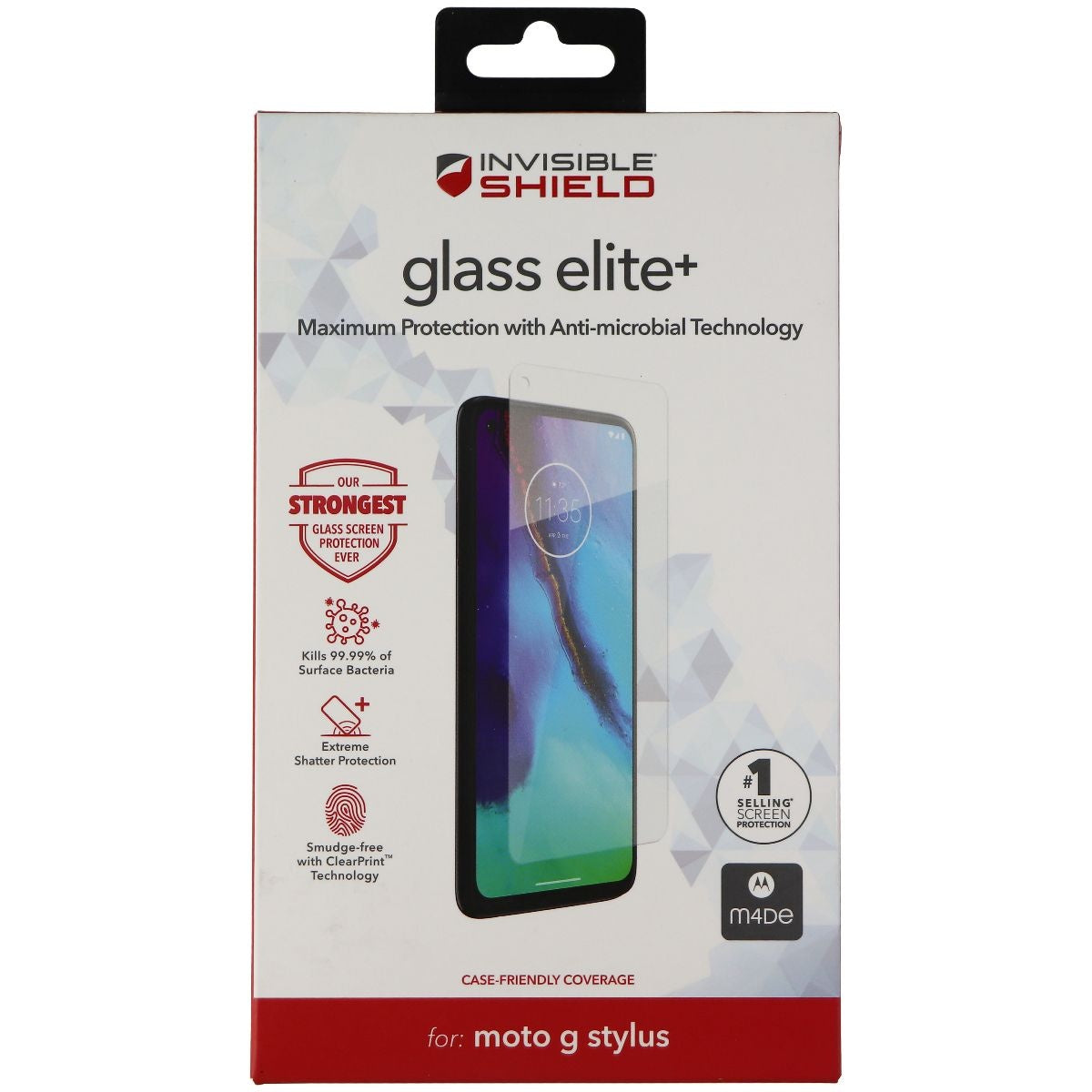 ZAGG InvisibleShield Glass Elite+ Screen Protector for Moto G Stylus (2020) Cell Phone - Screen Protectors Zagg - Simple Cell Bulk Wholesale Pricing - USA Seller