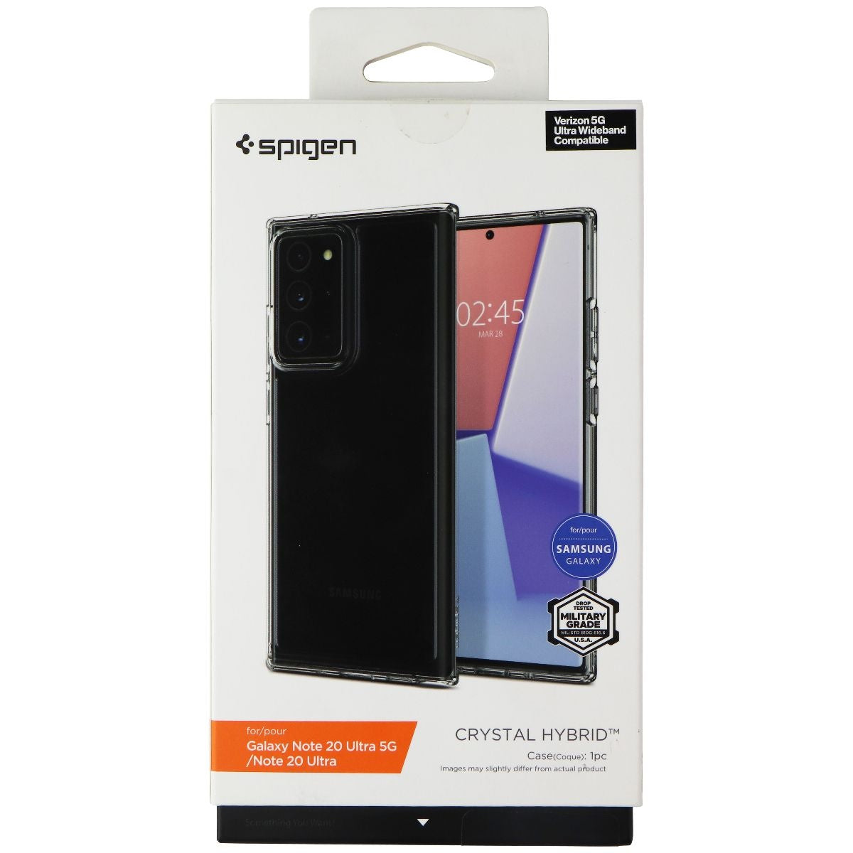 Spigen Crystal Hybrid Series Case for Samsung Galaxy Note 20 Ultra 5G - Clear Cell Phone - Cases, Covers & Skins Spigen - Simple Cell Bulk Wholesale Pricing - USA Seller