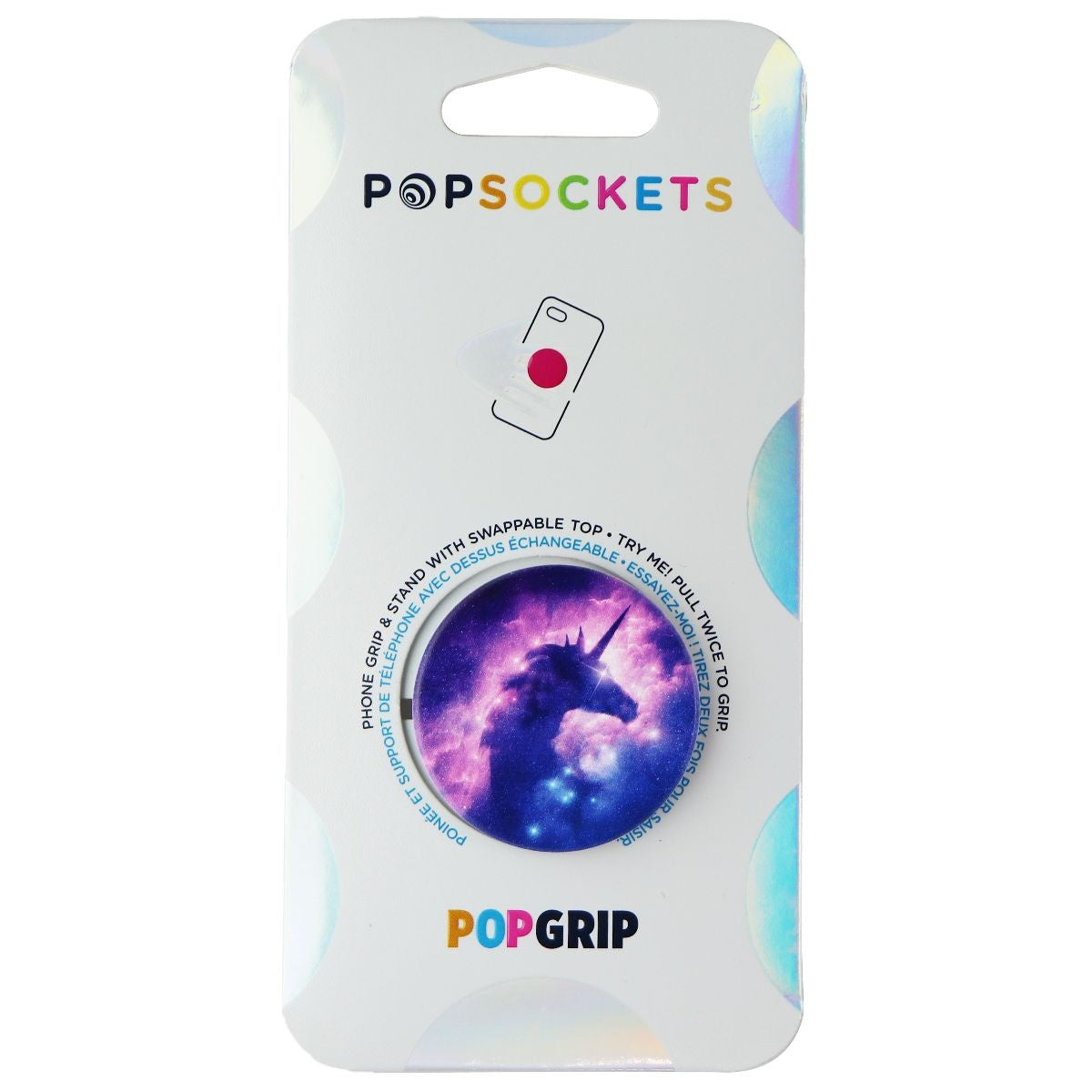 PopSockets Expanding Stand and Grip with Swappable Top - Mystic Nebula Cell Phone - Mounts & Holders PopSockets - Simple Cell Bulk Wholesale Pricing - USA Seller