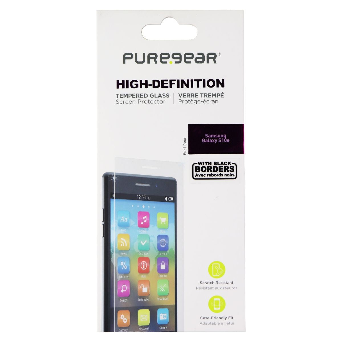 PureGear HD Ultra Clear Tempered Glass Screen Protector Samsung Galaxy S10e Cell Phone - Screen Protectors PureGear - Simple Cell Bulk Wholesale Pricing - USA Seller
