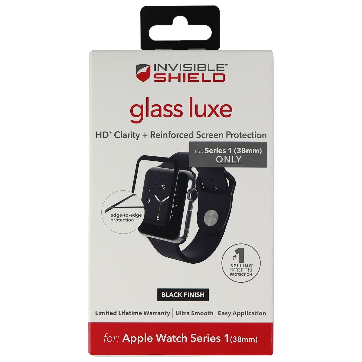 ZAGG InvisibleShield Glass Luxe Screen Protector for Apple Watch Series 1 (38mm) Smart Watch Accessories - Screen Protectors Zagg - Simple Cell Bulk Wholesale Pricing - USA Seller