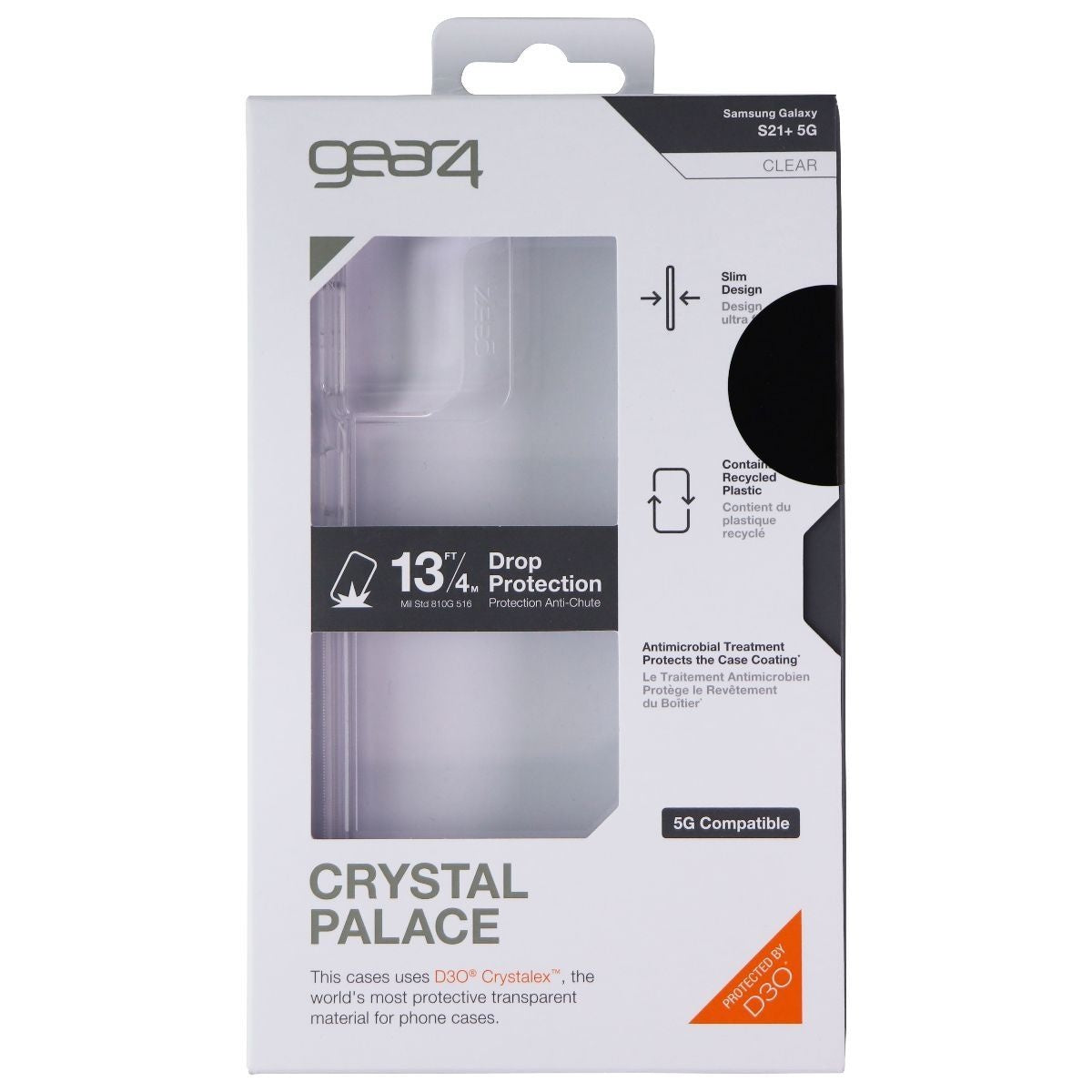 ZAGG Crystal Palace Hard Case for Samsung Galaxy (S21+) 5G - Clear Cell Phone - Cases, Covers & Skins Zagg - Simple Cell Bulk Wholesale Pricing - USA Seller