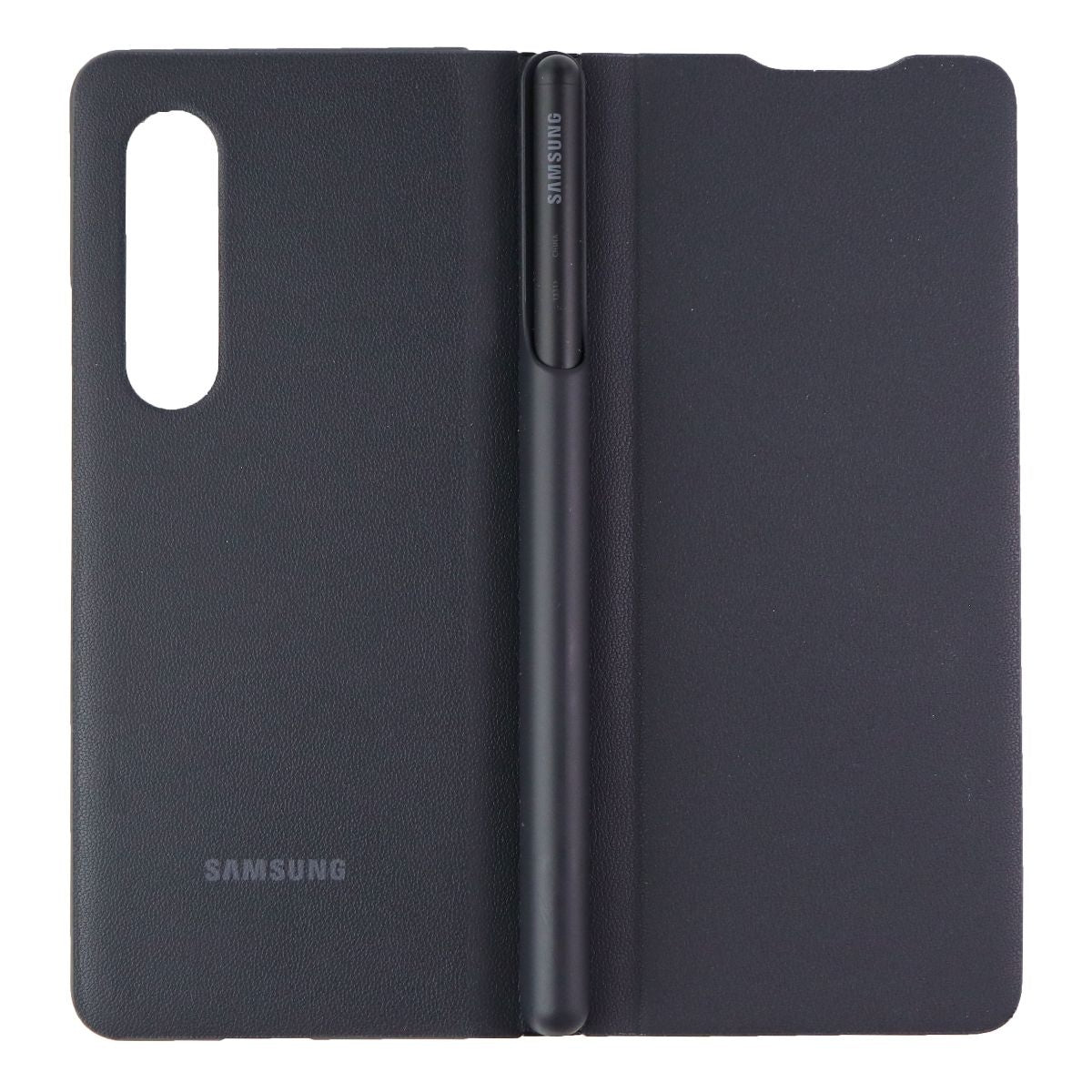 Samsung Flip Cover with Pen for Galaxy Z Fold3 5G - Black (EF-FF92PCBE) Cell Phone - Cases, Covers & Skins Samsung - Simple Cell Bulk Wholesale Pricing - USA Seller