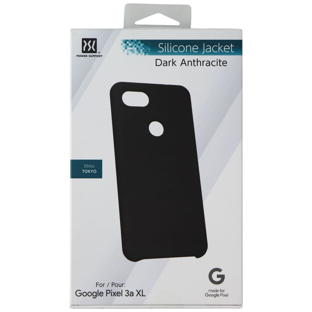 Power Support Silicone Jacket Case for Pixel 3a XL - Dark Anthracite Cell Phone - Cases, Covers & Skins Power Support - Simple Cell Bulk Wholesale Pricing - USA Seller