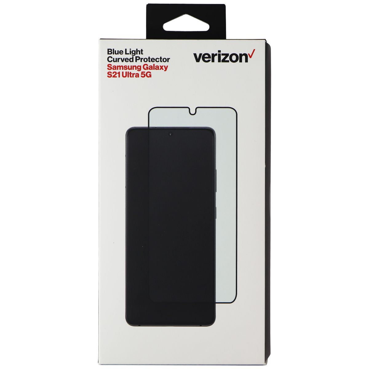 Verizon Blue Light Curved Protector for Samsung Galaxy S21 Ultra 5G Cell Phone - Screen Protectors Verizon - Simple Cell Bulk Wholesale Pricing - USA Seller