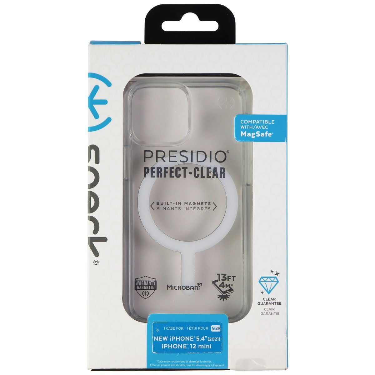 Speck Presidio-Clear Case for MagSafe for Apple iPhone 13 mini/12 mini - Clear Cell Phone - Cases, Covers & Skins Speck - Simple Cell Bulk Wholesale Pricing - USA Seller