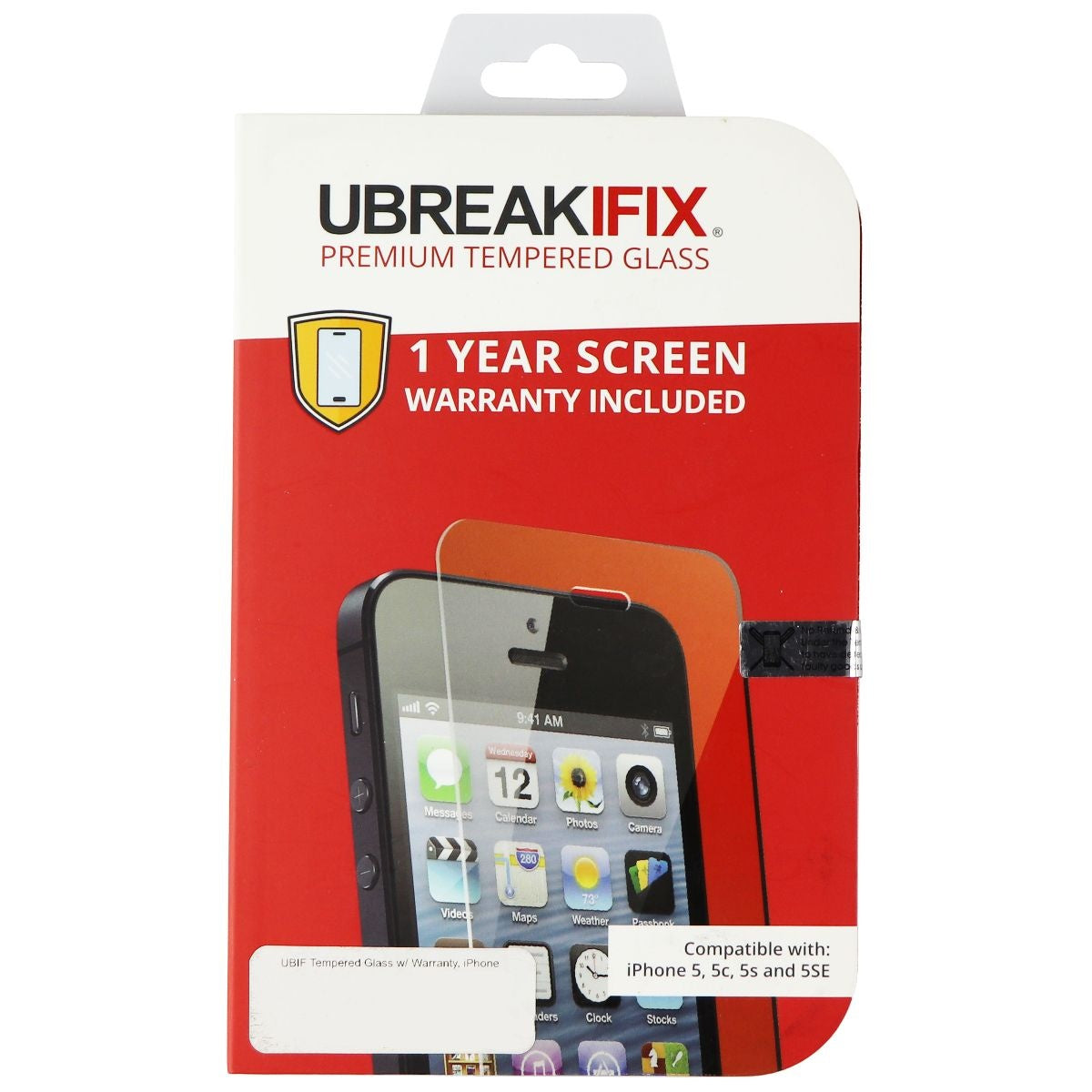 UBREAKIFIX Tempered Glass Screen Protector for Apple iPhone 5/5c/5s Cell Phone - Screen Protectors UBREAKIFIX - Simple Cell Bulk Wholesale Pricing - USA Seller