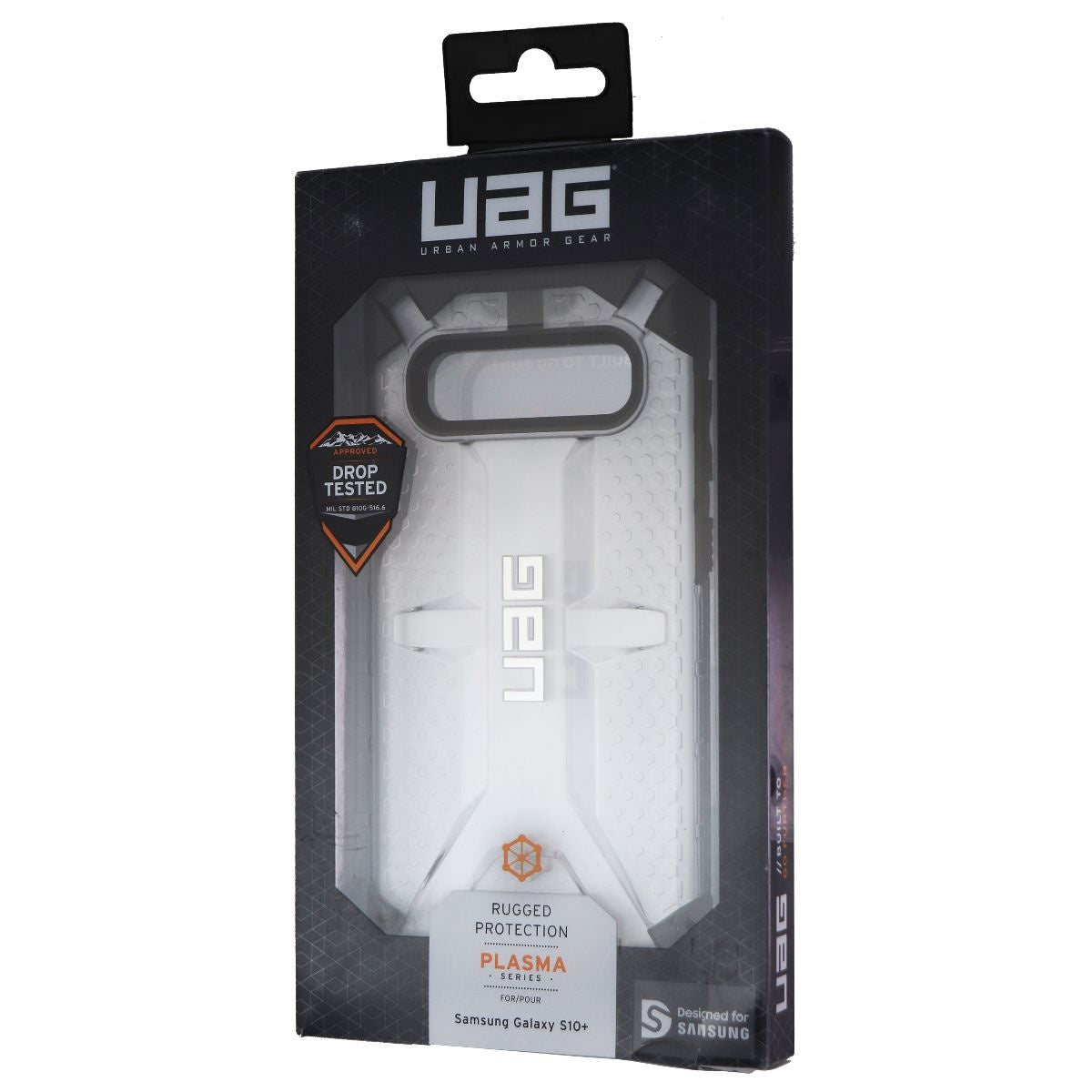 Urban Armor Gear Plasma Series Case for Galaxy (S10+) - Ice / Black Cell Phone - Chargers & Cradles Urban Armor Gear - Simple Cell Bulk Wholesale Pricing - USA Seller