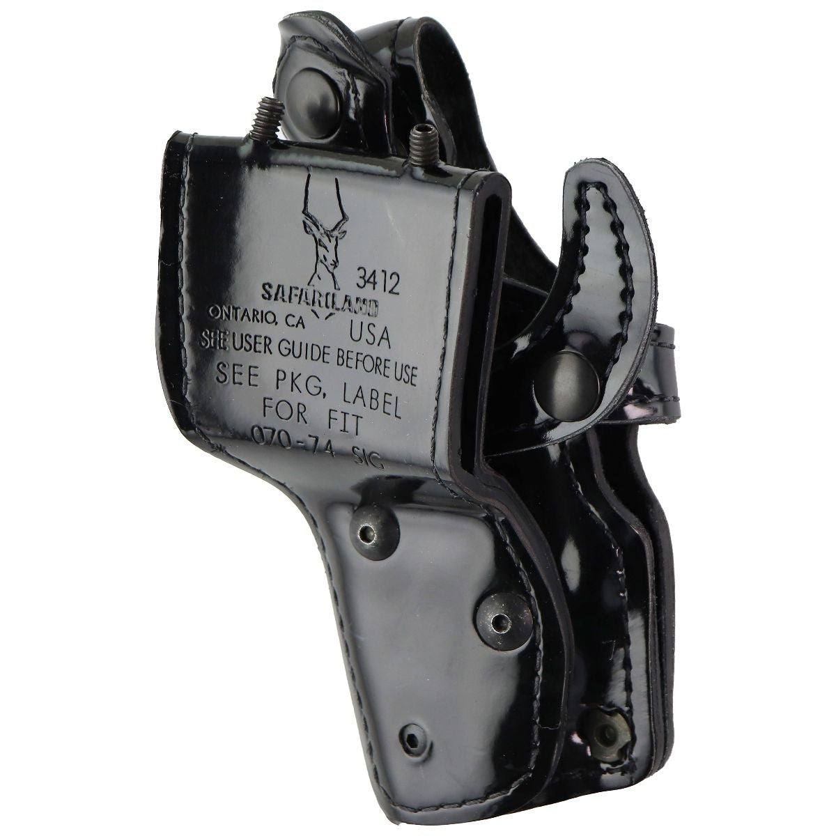 Safariland Right Hand Pistol Holster - Gloss Black (32 18) / 070-74 SIG 5 Other Sporting Goods Safariland - Simple Cell Bulk Wholesale Pricing - USA Seller