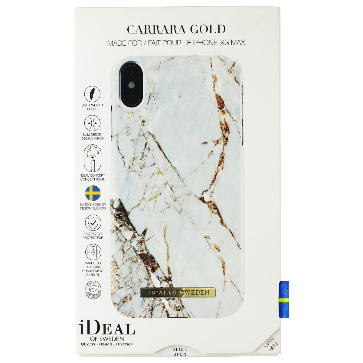 iDeal of Sweden Printed Case for Apple iPhone XS Max - Carrara Gold Cell Phone - Cases, Covers & Skins iDeal of Sweden - Simple Cell Bulk Wholesale Pricing - USA Seller