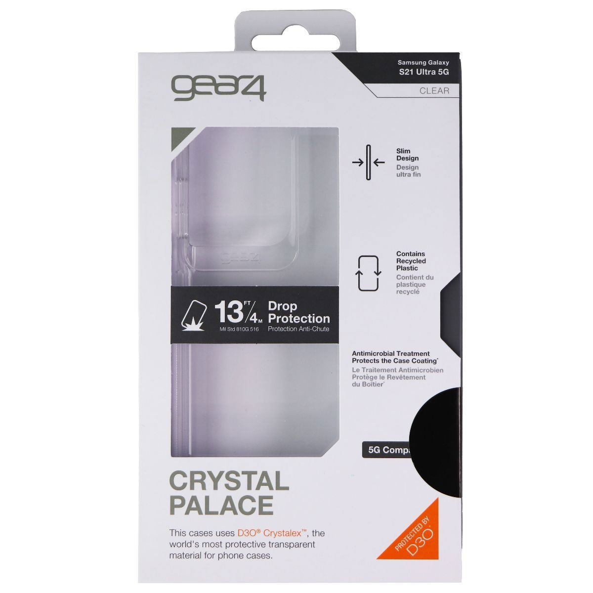 ZAGG Crystal Palace Hard Case for Samsung Galaxy S21 Ultra 5G - Clear Cell Phone - Cases, Covers & Skins Zagg - Simple Cell Bulk Wholesale Pricing - USA Seller