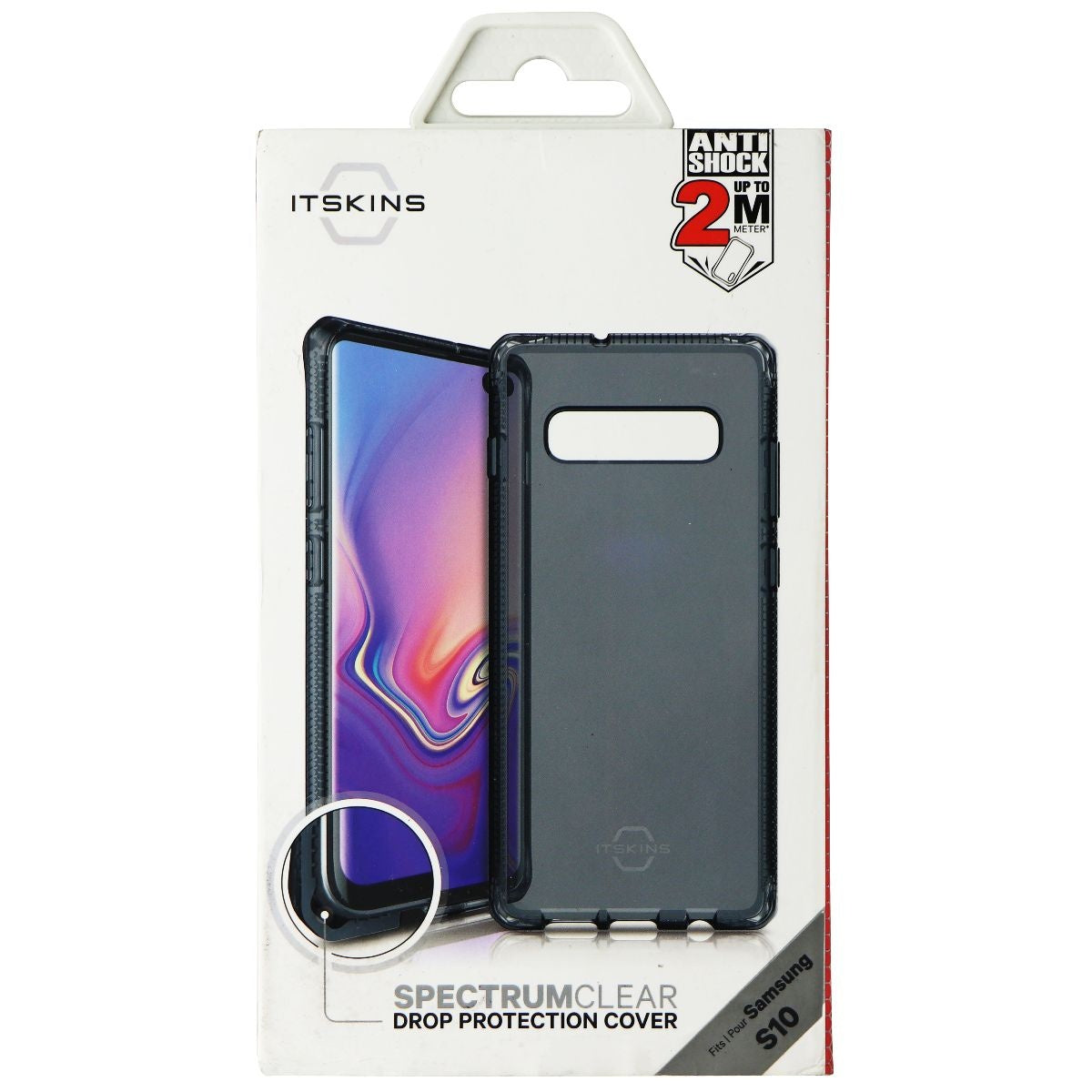ITSKINS Spectrum Clear Protective Phone Case for Samsung Galaxy S10 - Black Cell Phone - Cases, Covers & Skins ITSKINS - Simple Cell Bulk Wholesale Pricing - USA Seller