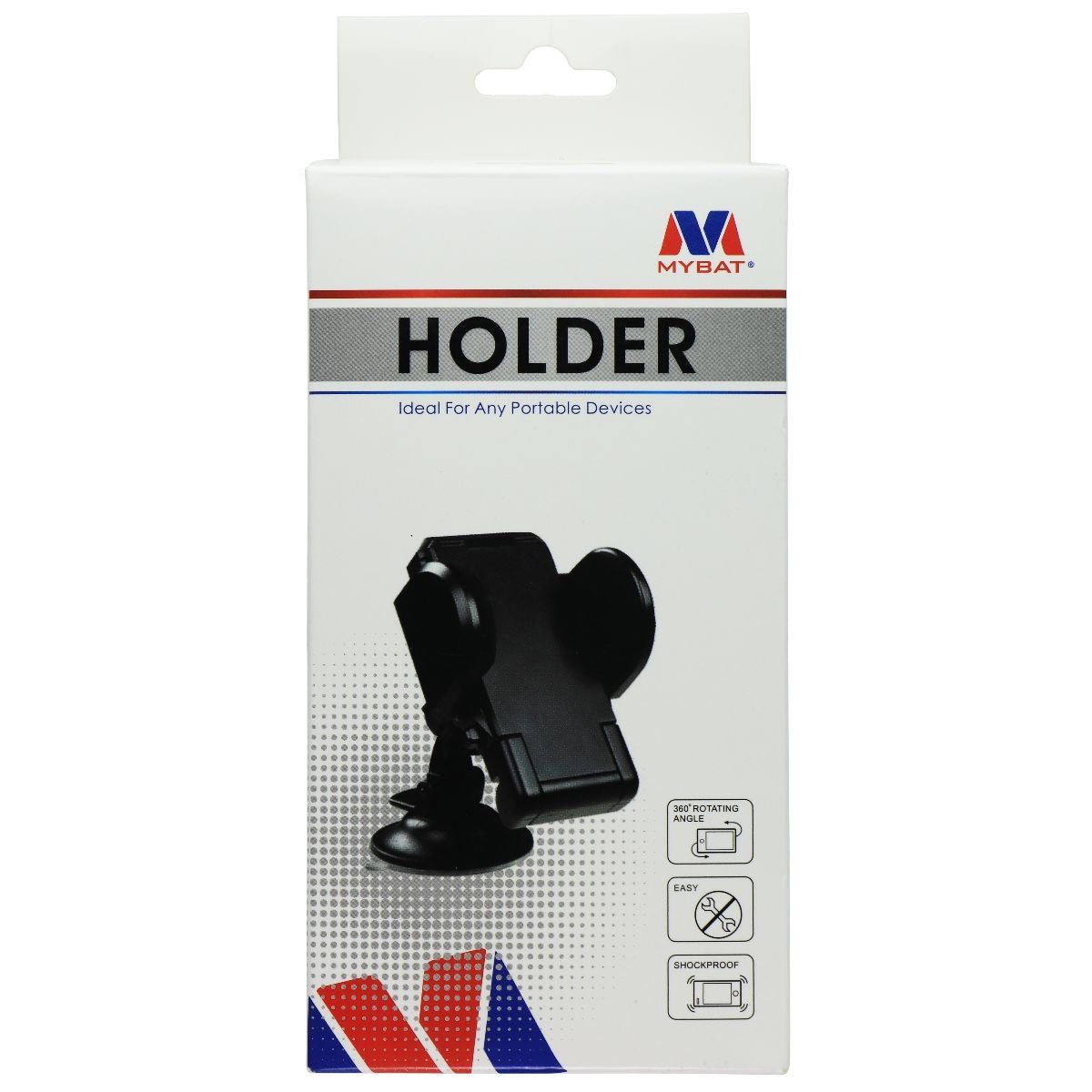 MyBat Car Dash Air Vent/Windshield Holder Mount Dock for Smartphones - Black Cell Phone - Mounts & Holders MyBat - Simple Cell Bulk Wholesale Pricing - USA Seller