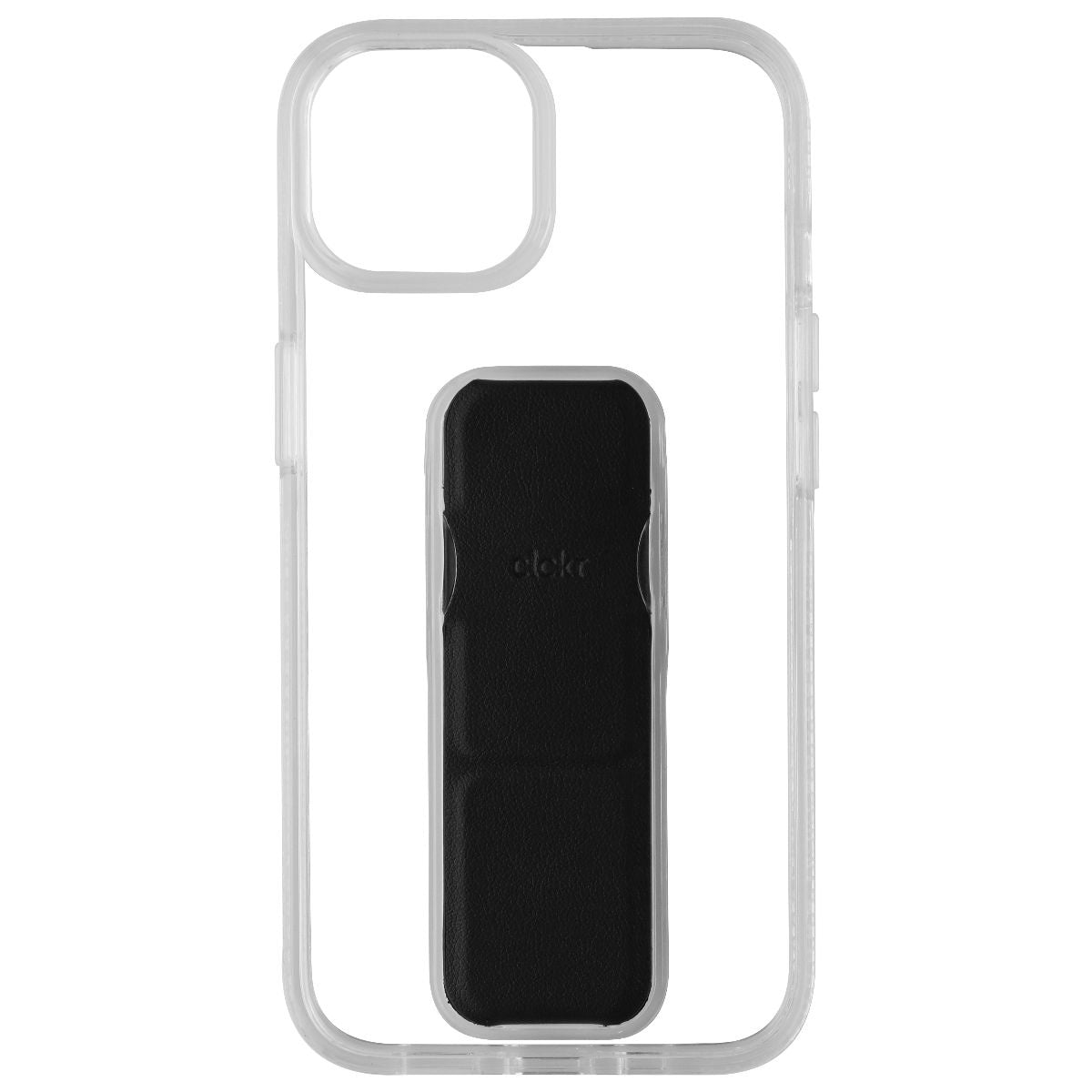 CLCKR Stand & Grip Series Hard Case for Apple iPhone 14 - Clear/Black Cell Phone - Cases, Covers & Skins Clckr - Simple Cell Bulk Wholesale Pricing - USA Seller