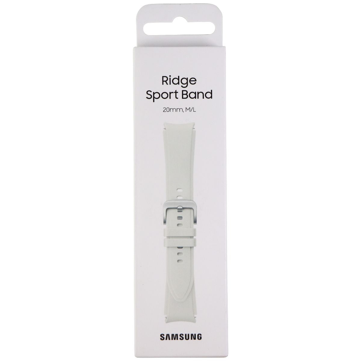 Samsung Ridge Sport Band for Galaxy Watch4 & Classic (20mm) Medium/Large - White Smart Watch Accessories - Watch Bands Samsung - Simple Cell Bulk Wholesale Pricing - USA Seller