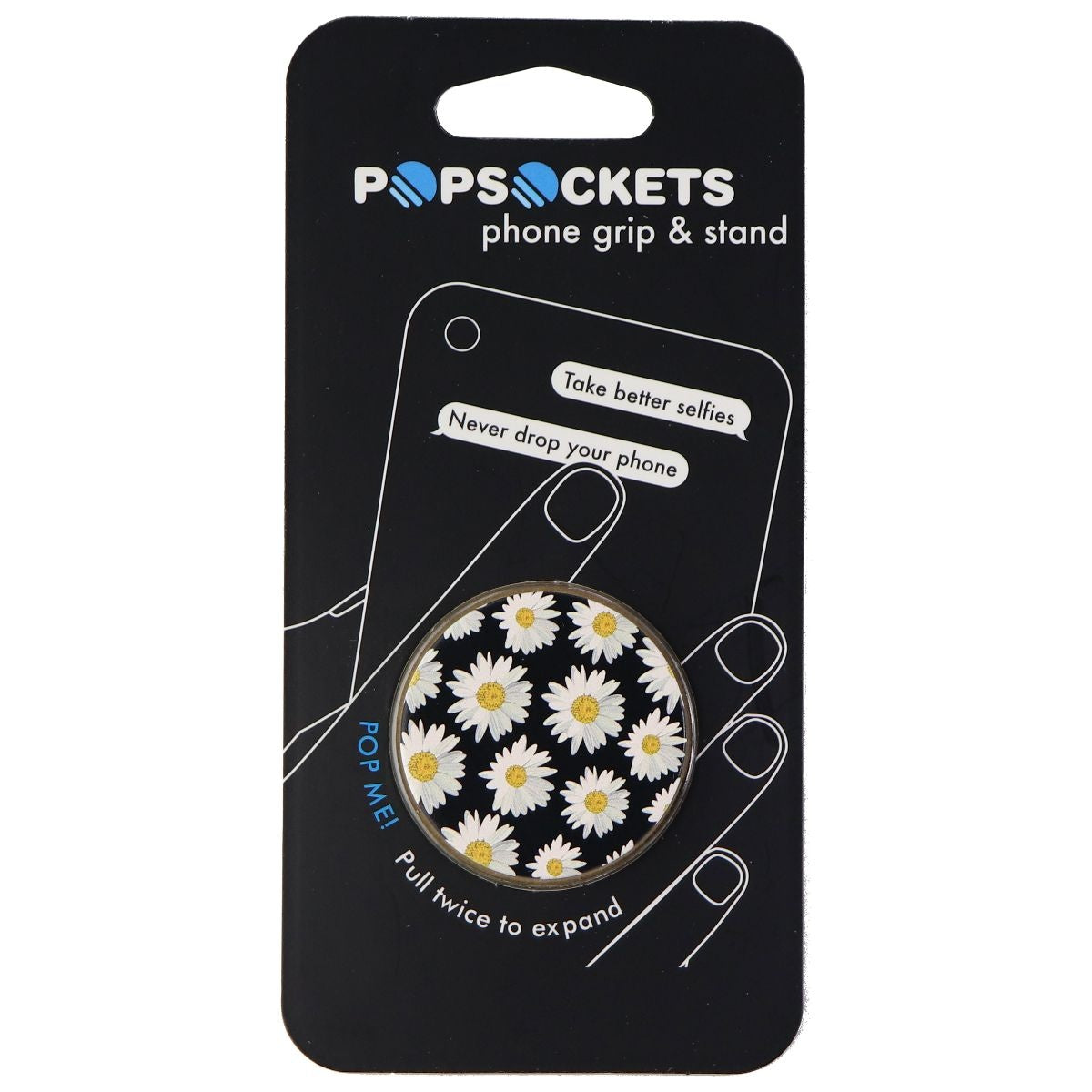 PopSockets: Collapsible Grip & Stand for Phones and Tablets - Daisies Cell Phone - Mounts & Holders PopSockets - Simple Cell Bulk Wholesale Pricing - USA Seller