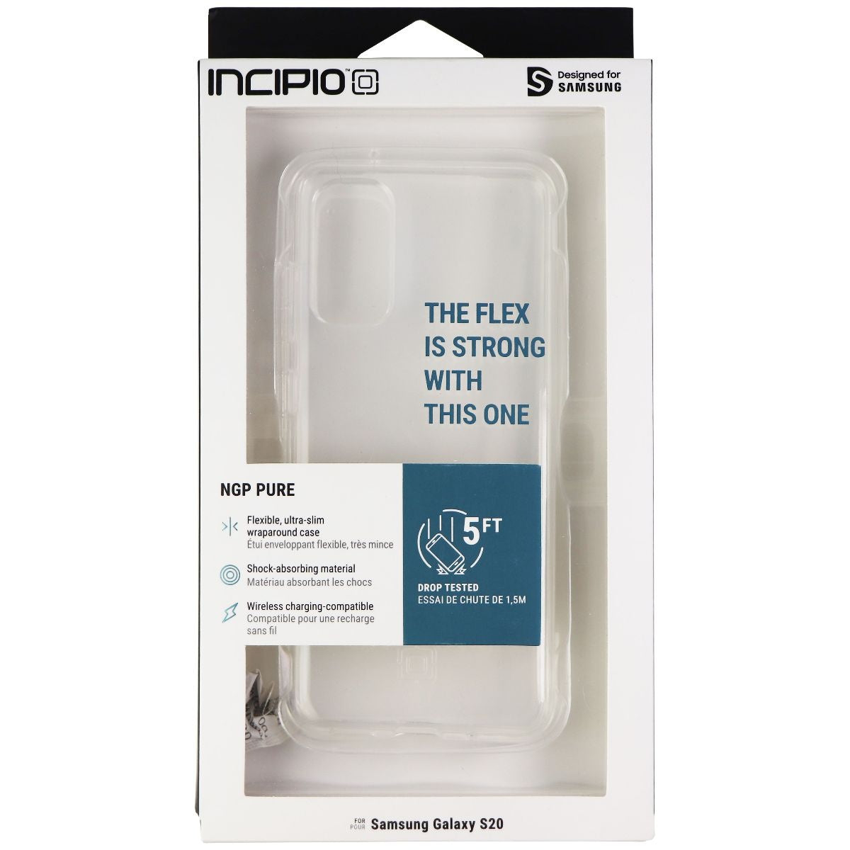Incipio NGP Series Gel Case for Samsung Galaxy S20 Smartphone - Clear Cell Phone - Cases, Covers & Skins Incipio - Simple Cell Bulk Wholesale Pricing - USA Seller