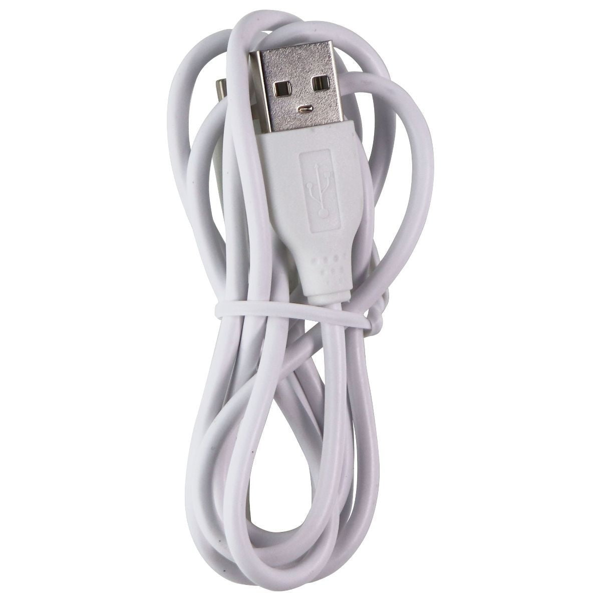 USB-C (Type-C) to USB-A 3.3-Foot Charge and Sync Cable for Smartphones - White Cell Phone - Cables & Adapters Unbranded - Simple Cell Bulk Wholesale Pricing - USA Seller