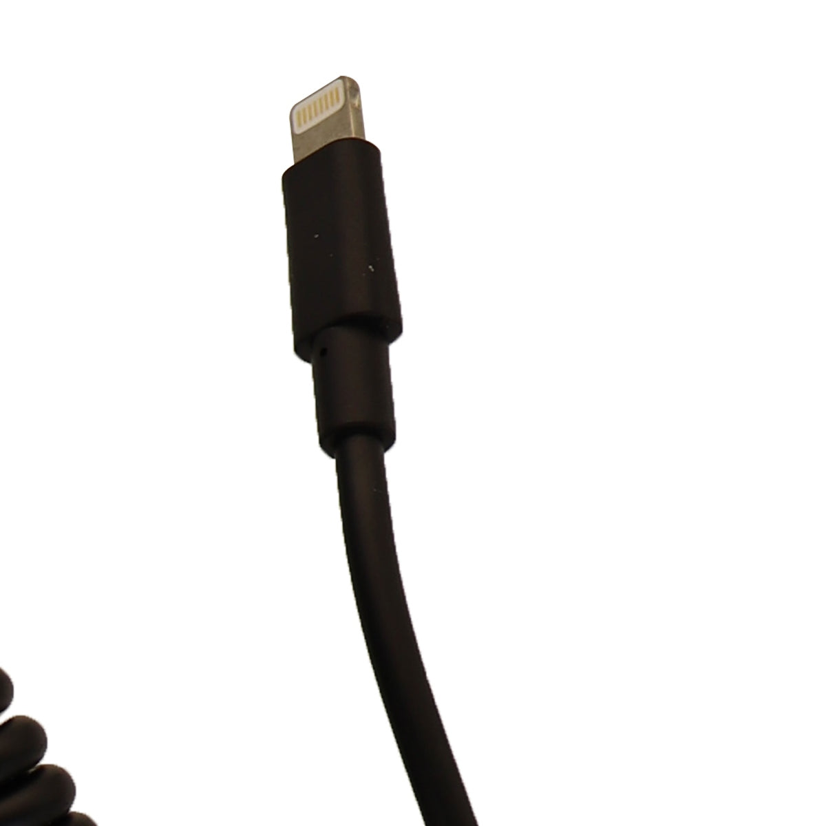 PureGear 12W 2.4A Coiled Car Charger for iPhones - Black Cell Phone - Chargers & Cradles PureGear - Simple Cell Bulk Wholesale Pricing - USA Seller