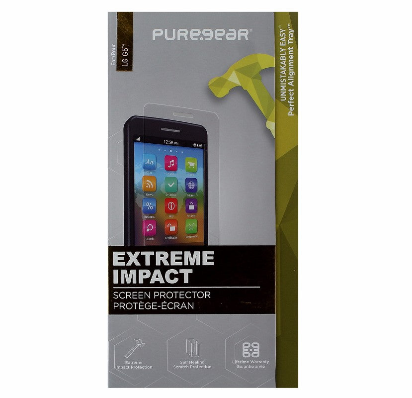PureGear Extreme Impact Plain Screen Protector for LG G5 - Clear Cell Phone - Screen Protectors PureGear - Simple Cell Bulk Wholesale Pricing - USA Seller