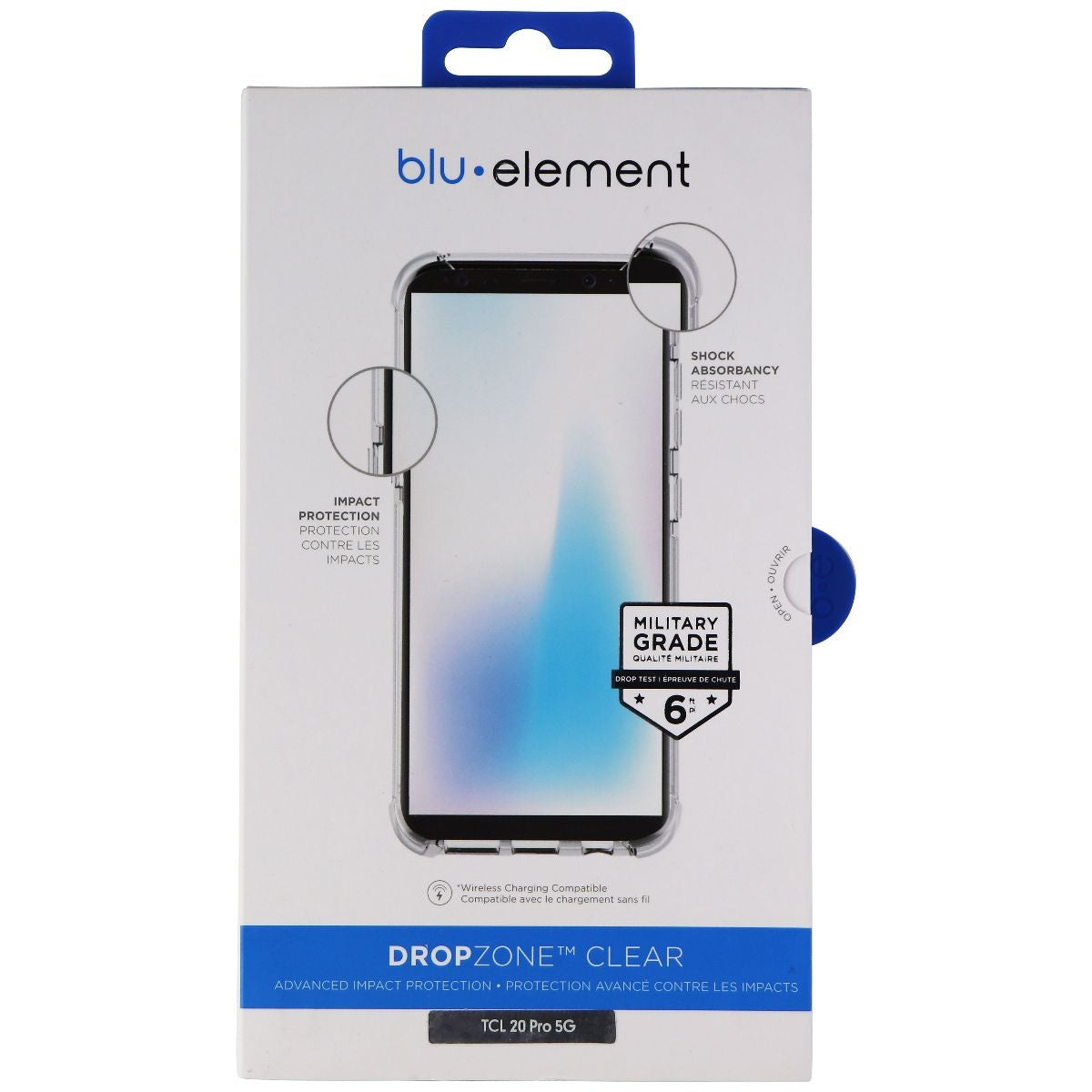 Blu Element DropZone Series Hard Case for TCL 20 Pro 5G Smartphone - Clear Cell Phone - Cases, Covers & Skins Blu Element - Simple Cell Bulk Wholesale Pricing - USA Seller