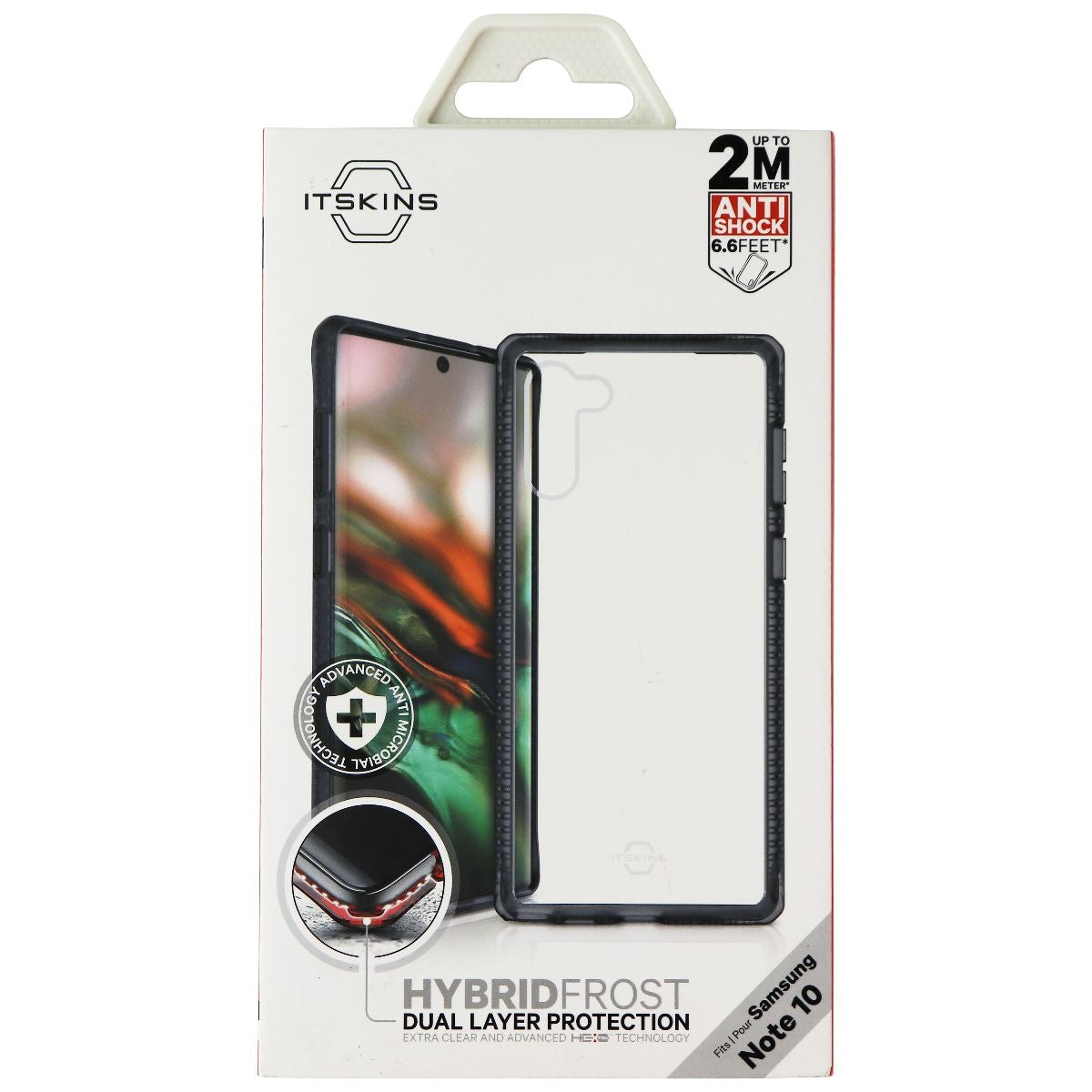 ITSKINS Hybrid Frost Series Case for Samsung Galaxy Note10 - Black/Clear Cell Phone - Cases, Covers & Skins ITSKINS - Simple Cell Bulk Wholesale Pricing - USA Seller