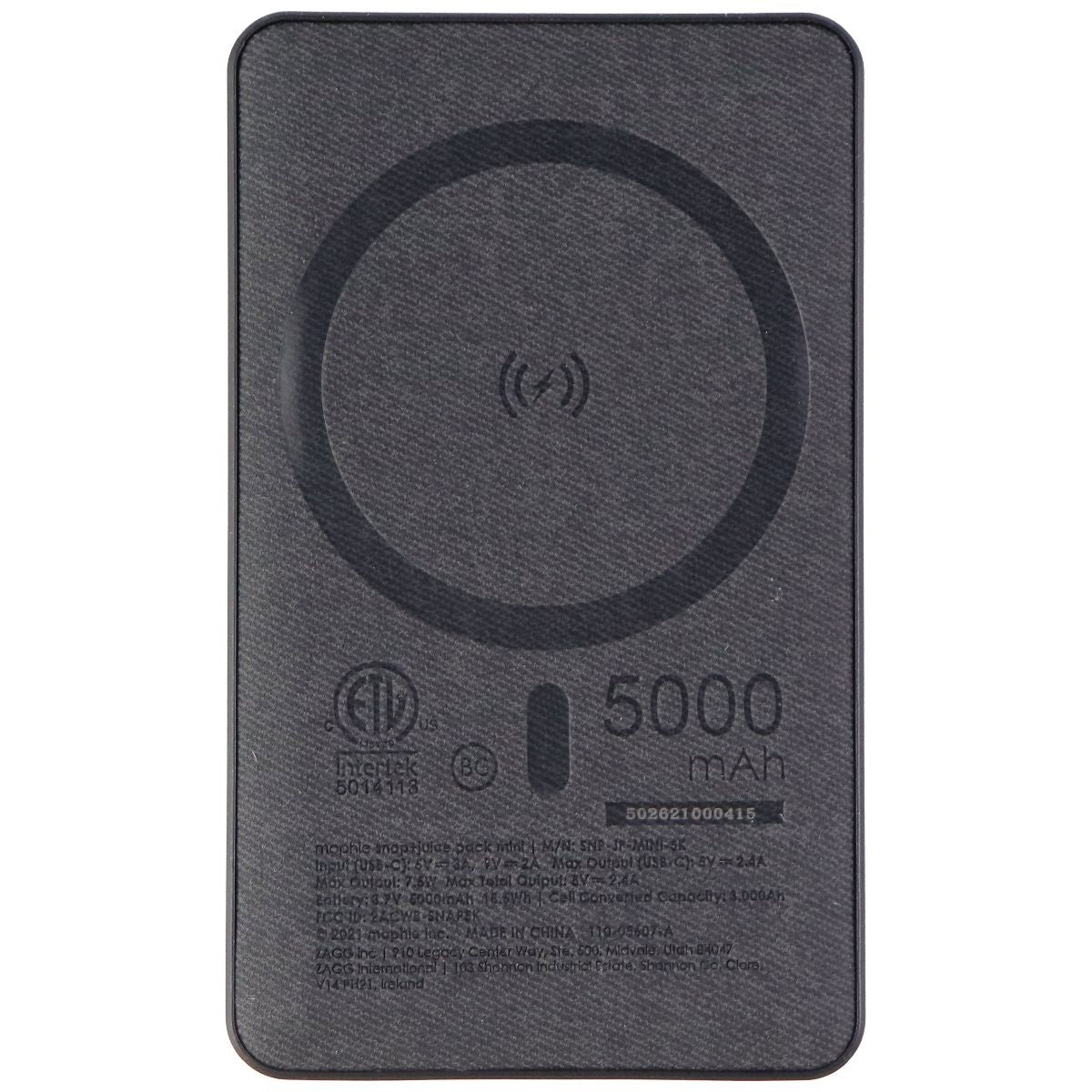 Mophie Snap+ Juice Pack Mini MagSafe Detachable 5K Battery for iPhone & Android Cell Phone - Chargers & Cradles Mophie - Simple Cell Bulk Wholesale Pricing - USA Seller