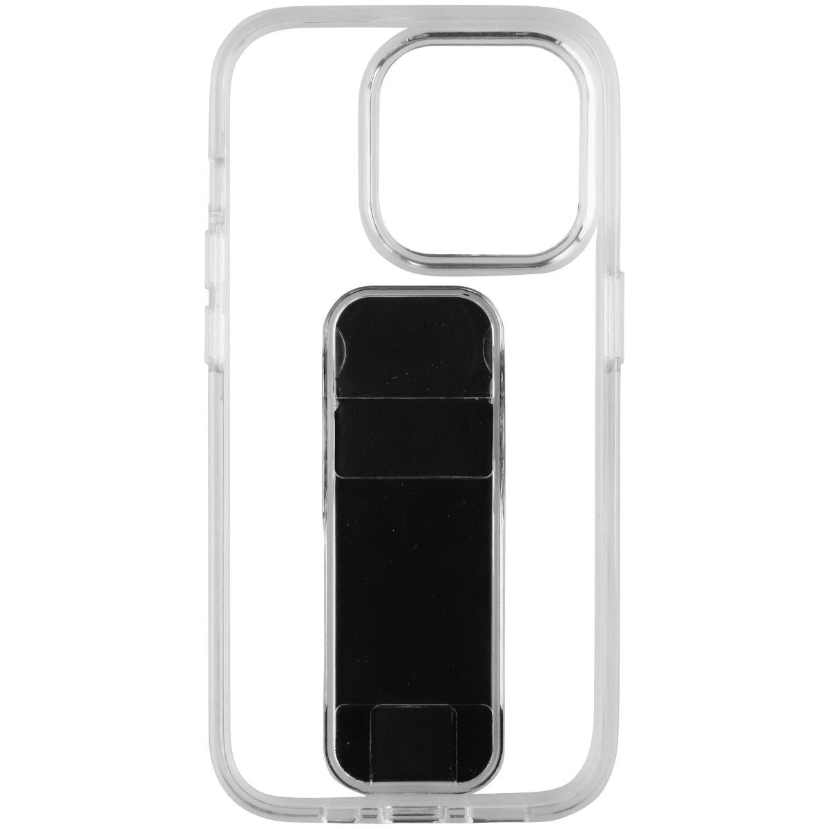 CLCKR Stand & Grip Case for Apple iPhone 14 Pro Smartphone - Clear/Black Cell Phone - Cases, Covers & Skins Clckr - Simple Cell Bulk Wholesale Pricing - USA Seller