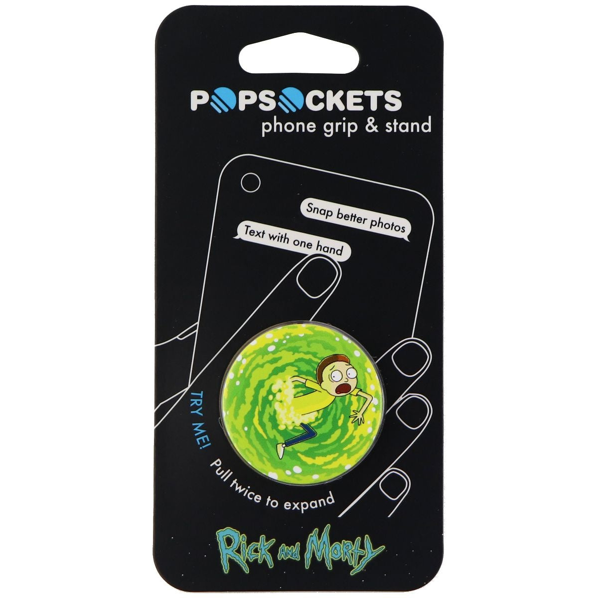 PopSockets Collapsible Grip for Phones & Tablets - Rick & Morty / Morty Green Cell Phone - Mounts & Holders PopSockets - Simple Cell Bulk Wholesale Pricing - USA Seller