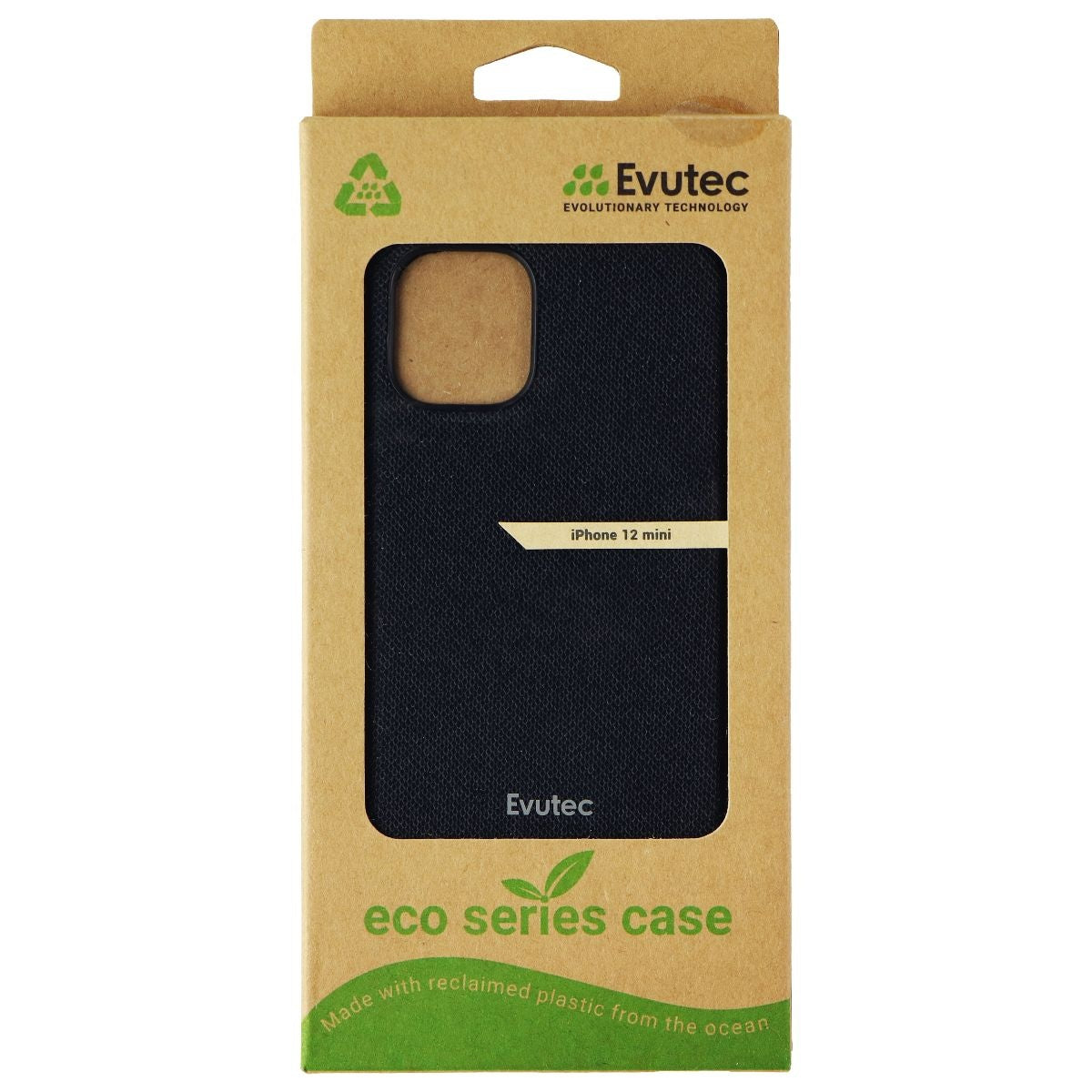 Evutec Eco Series Fabric Case for Apple iPhone 12 mini - Black Cell Phone - Cases, Covers & Skins Evutec - Simple Cell Bulk Wholesale Pricing - USA Seller