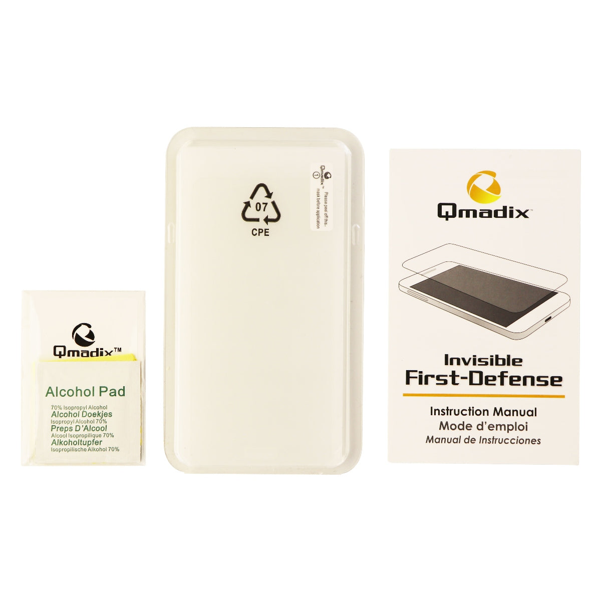 Qmadix Invisible First Defense Tempered Glass Screen Protector for Galaxy On5 Cell Phone - Screen Protectors Qmadix - Simple Cell Bulk Wholesale Pricing - USA Seller
