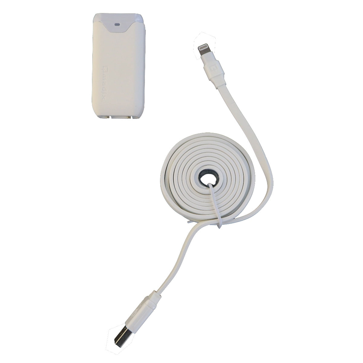 Qmadix Apple Certified 6Ft Cable with 2.4A USB Wall Adapter - White Cell Phone - Chargers & Cradles Qmadix - Simple Cell Bulk Wholesale Pricing - USA Seller