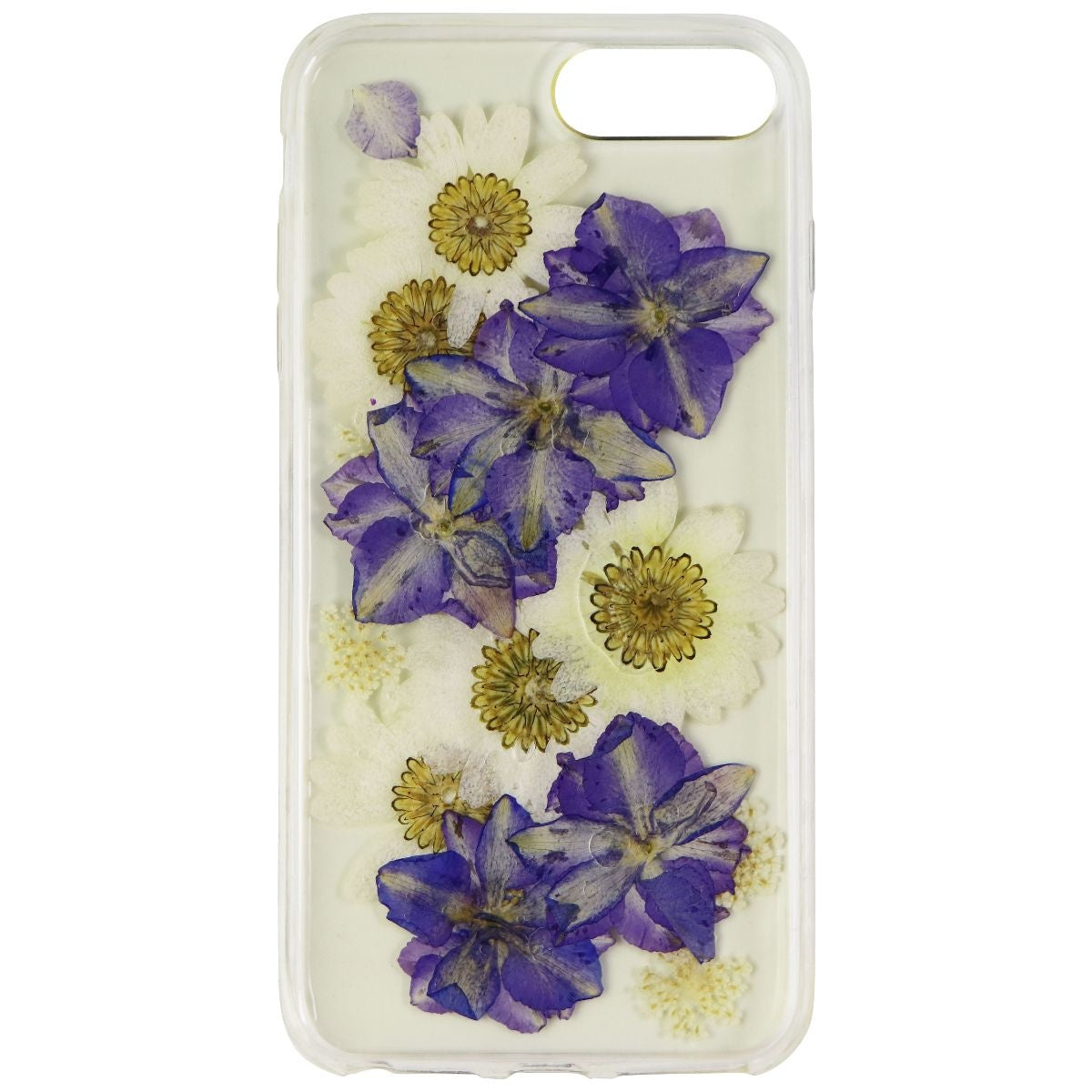 Habitu Everlast Pressed Flowers Case for iPhone 8+ / 7+ (Plus) - Daisy / Violet Cell Phone - Cases, Covers & Skins Habitu - Simple Cell Bulk Wholesale Pricing - USA Seller