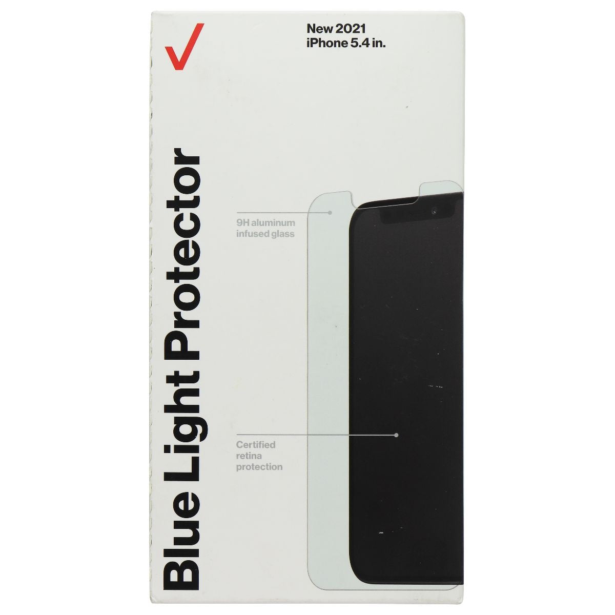 Verizon Blue Light Screen Protector for Apple iPhone 13 Mini - Clear/Tinted Cell Phone - Screen Protectors Verizon - Simple Cell Bulk Wholesale Pricing - USA Seller