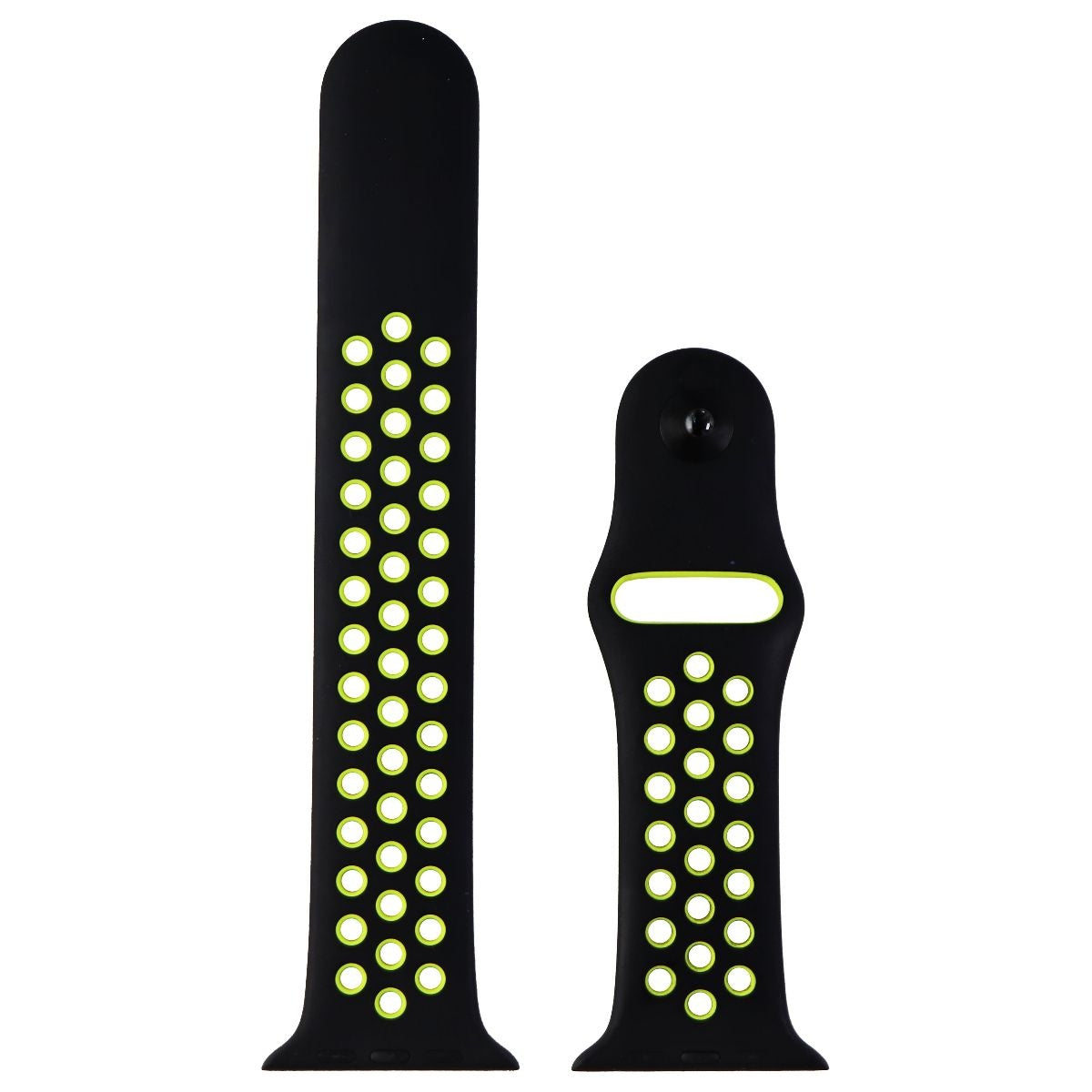 Apple 44mm Nike Sport Band for Apple Watch 42/44/45mm - Black / Volt (M/L Only) Smart Watch Accessories - Watch Bands Apple - Simple Cell Bulk Wholesale Pricing - USA Seller