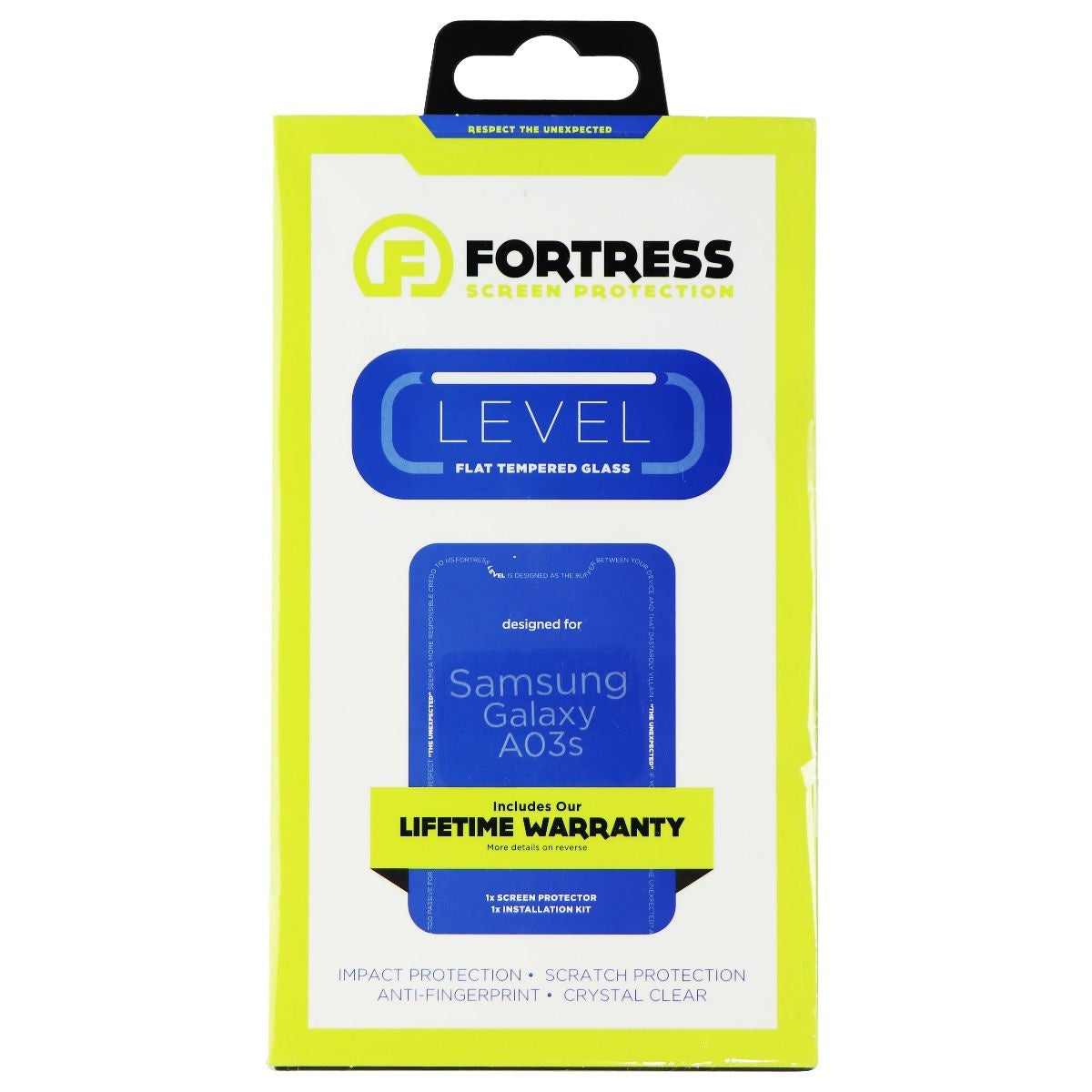 Fortress Level Tempered Glass Screen Protector for Samsung Galaxy A03s - Clear Cell Phone - Screen Protectors Fortress - Simple Cell Bulk Wholesale Pricing - USA Seller