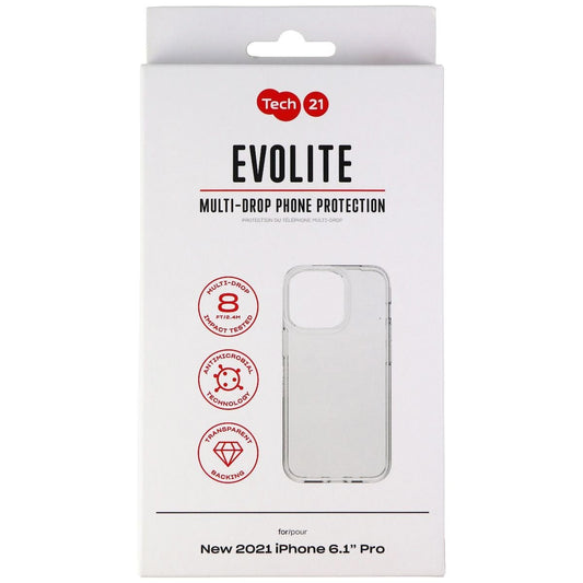 Tech21 Evo Lite Series Flexible Case for Apple iPhone 13 Pro - Clear Cell Phone - Cases, Covers & Skins Tech21 - Simple Cell Bulk Wholesale Pricing - USA Seller