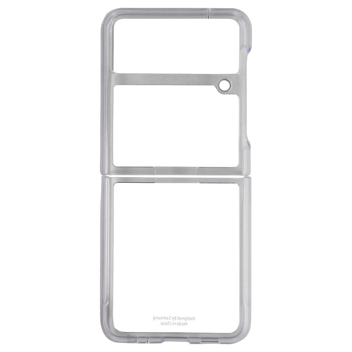 Samsung Clear Cover with Ring for Galaxy Z Flip3 5G - Clear/White/Silver Cell Phone - Cases, Covers & Skins Samsung - Simple Cell Bulk Wholesale Pricing - USA Seller