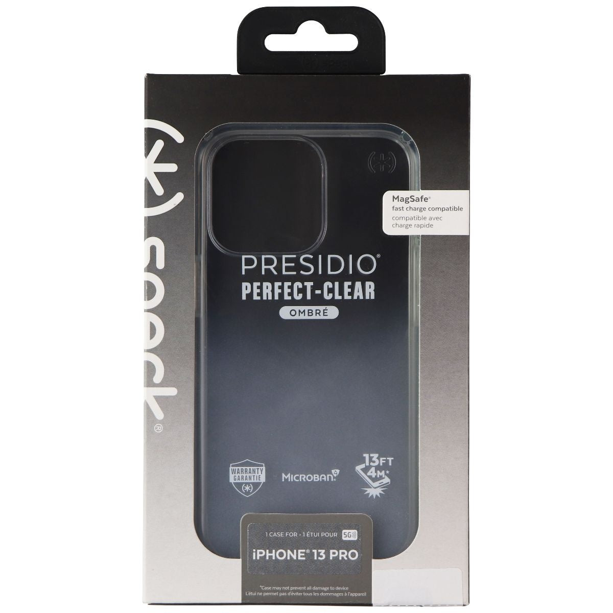 Speck Presidio Perfect-Clear Ombre Case for iPhone 13 Pro - Clear/Atmosphere Cell Phone - Cases, Covers & Skins Speck - Simple Cell Bulk Wholesale Pricing - USA Seller