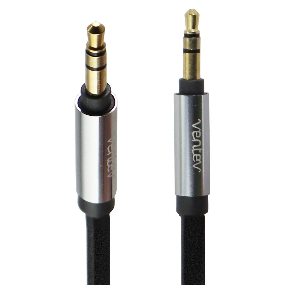 Ventev (4-Foot) 3.5mm to 3.5mm Stereo Aux Audio Cable - Black Cell Phone - Cables & Adapters Ventev - Simple Cell Bulk Wholesale Pricing - USA Seller