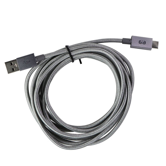 PureGear 10-Foot Braided USB-A to USB-C (Type C) Charging Cable - Gray Cell Phone - Cables & Adapters PureGear - Simple Cell Bulk Wholesale Pricing - USA Seller