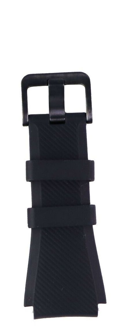 Samsung Gear S3 Silicone Replacement Band (22mm) - Dark Gray SMALL - (ET-YSU76) Smart Watch Accessories - Watch Bands Samsung - Simple Cell Bulk Wholesale Pricing - USA Seller