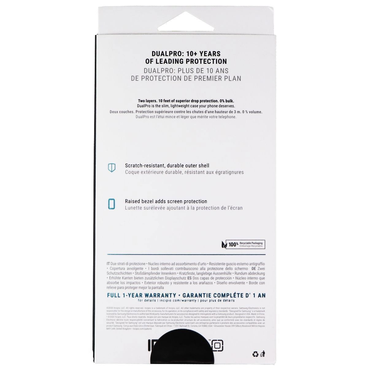 Incipio DualPro Series Dual Layer Case for Samsung Galaxy A21 - Matte Black Cell Phone - Cases, Covers & Skins Incipio - Simple Cell Bulk Wholesale Pricing - USA Seller