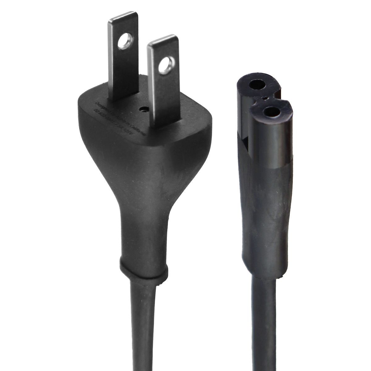 Apple (6-Foot) 2 Prong Power Supply A3 Cable - Black (02 622-0301) Multipurpose Batteries & Power - Multipurpose AC to DC Adapters Apple - Simple Cell Bulk Wholesale Pricing - USA Seller