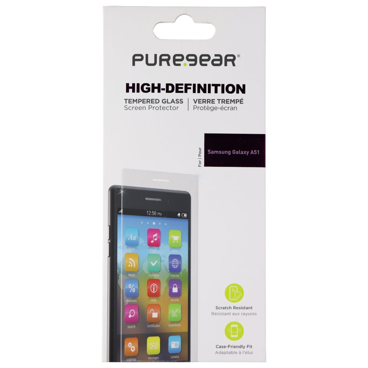PureGear High-Definition Tempered Glass for Samsung Galaxy A51 - Clear Cell Phone - Screen Protectors PureGear - Simple Cell Bulk Wholesale Pricing - USA Seller