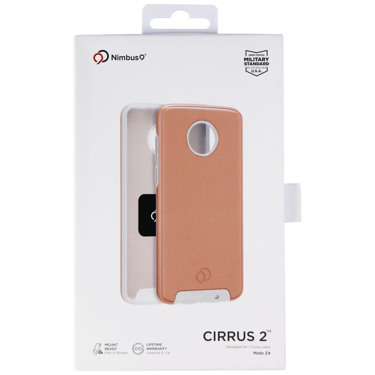 Nimbus9 Cirrus 2 Series Hard Case for Motorola Moto Z4 - Rose Clear Cell Phone - Cases, Covers & Skins Nimbus9 - Simple Cell Bulk Wholesale Pricing - USA Seller