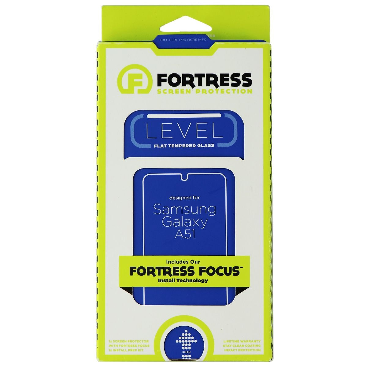 Fortress Flat Tempered Glass Screen Protector for Samsung Galaxy A51 Cell Phone - Screen Protectors Fortress - Simple Cell Bulk Wholesale Pricing - USA Seller
