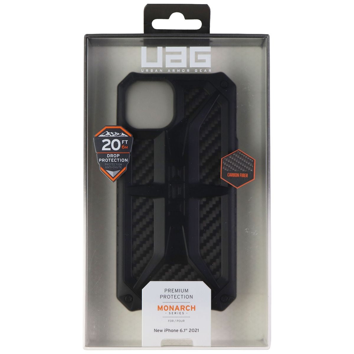 Urban Armor Gear UAG Monarch Series Case for Apple iPhone 13 - Carbon Fiber Cell Phone - Cases, Covers & Skins Urban Armor Gear - Simple Cell Bulk Wholesale Pricing - USA Seller