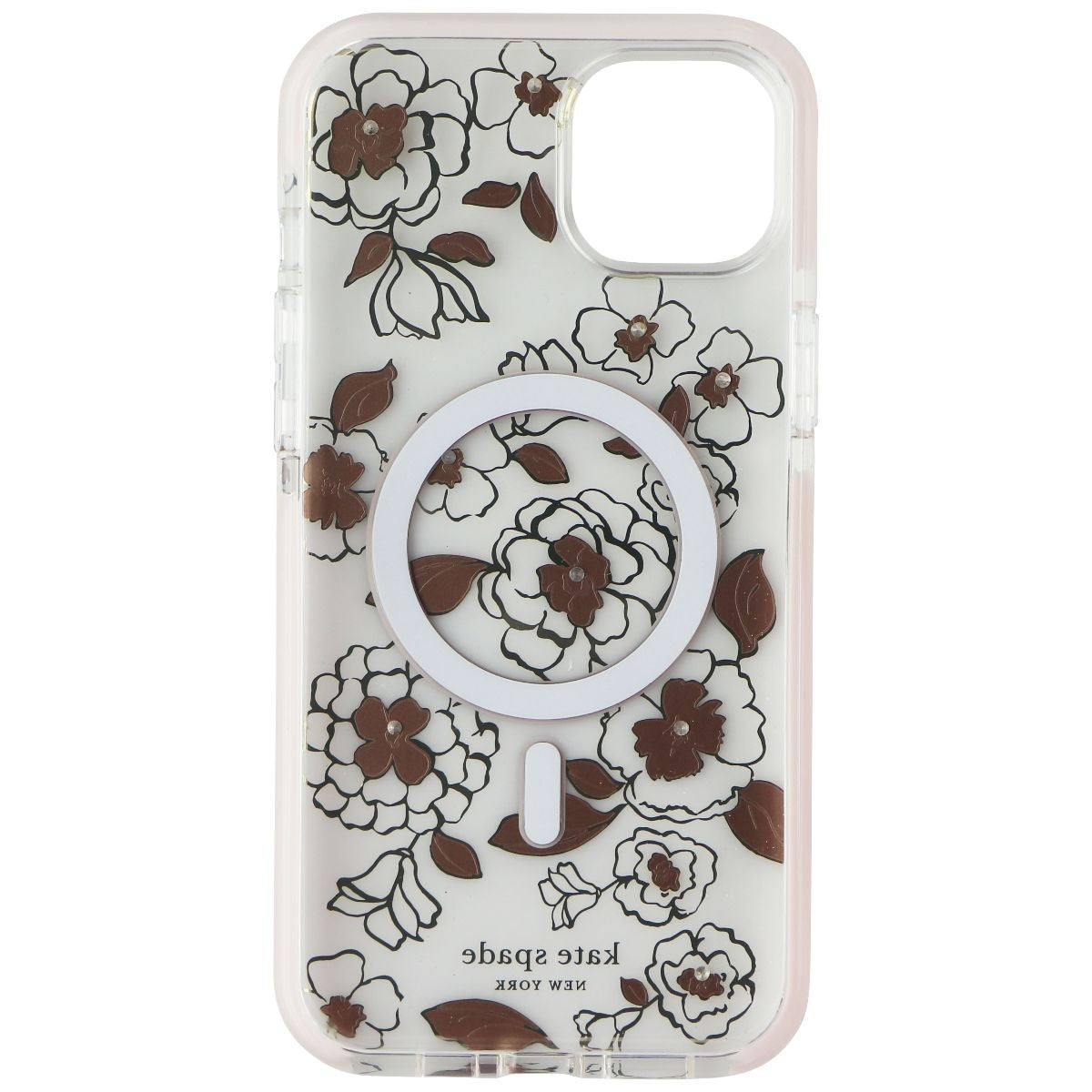 Kate Spade Defensive Case for MagSafe for iPhone 14 Plus - Gold Floral Cell Phone - Cases, Covers & Skins Kate Spade New York - Simple Cell Bulk Wholesale Pricing - USA Seller